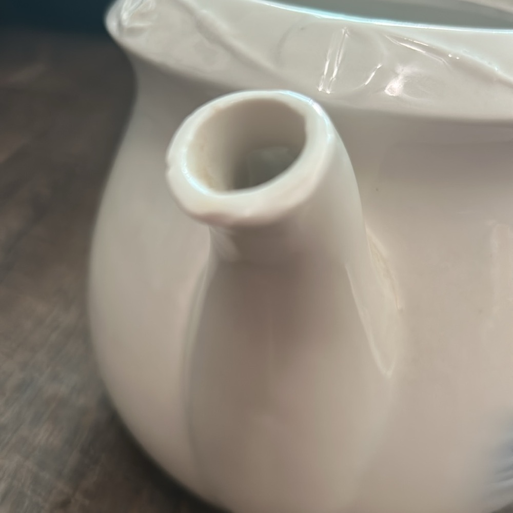 Vintage Porcelier Tea Pot with Lid Sailboat Vitreous China Made in USA Nautical - Picture 8 of 12
